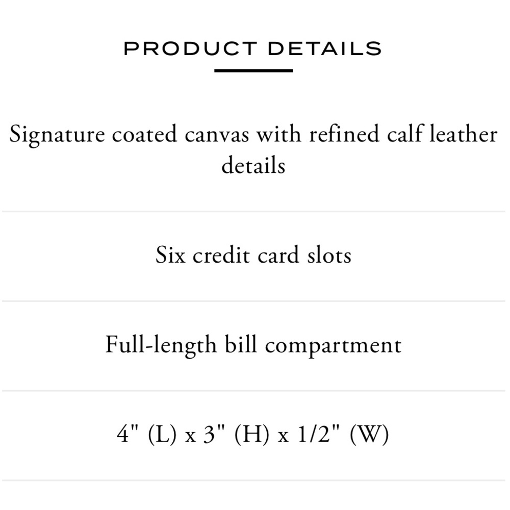 Coach Slim Varsity Wallet - Picture 5 of 5